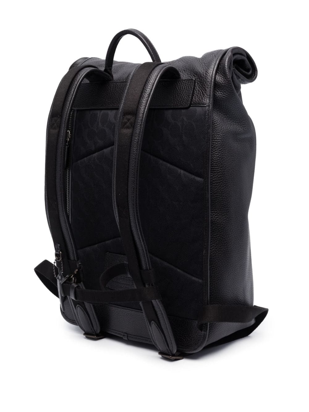 Coach roll-top leather backpack - Image 4