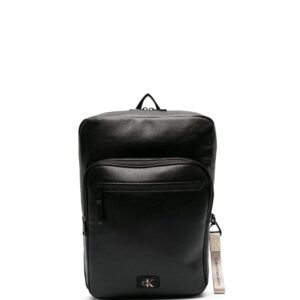 Calvin Klein Jeans logo-tag leather backpack