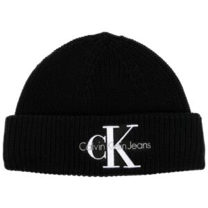 Calvin Klein Jeans logo-print beanie hat