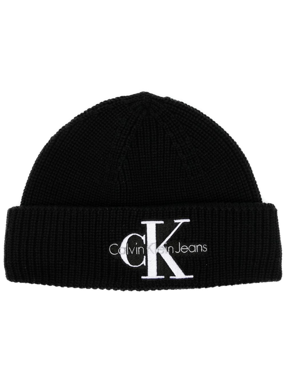 Calvin Klein Jeans logo-print beanie hat