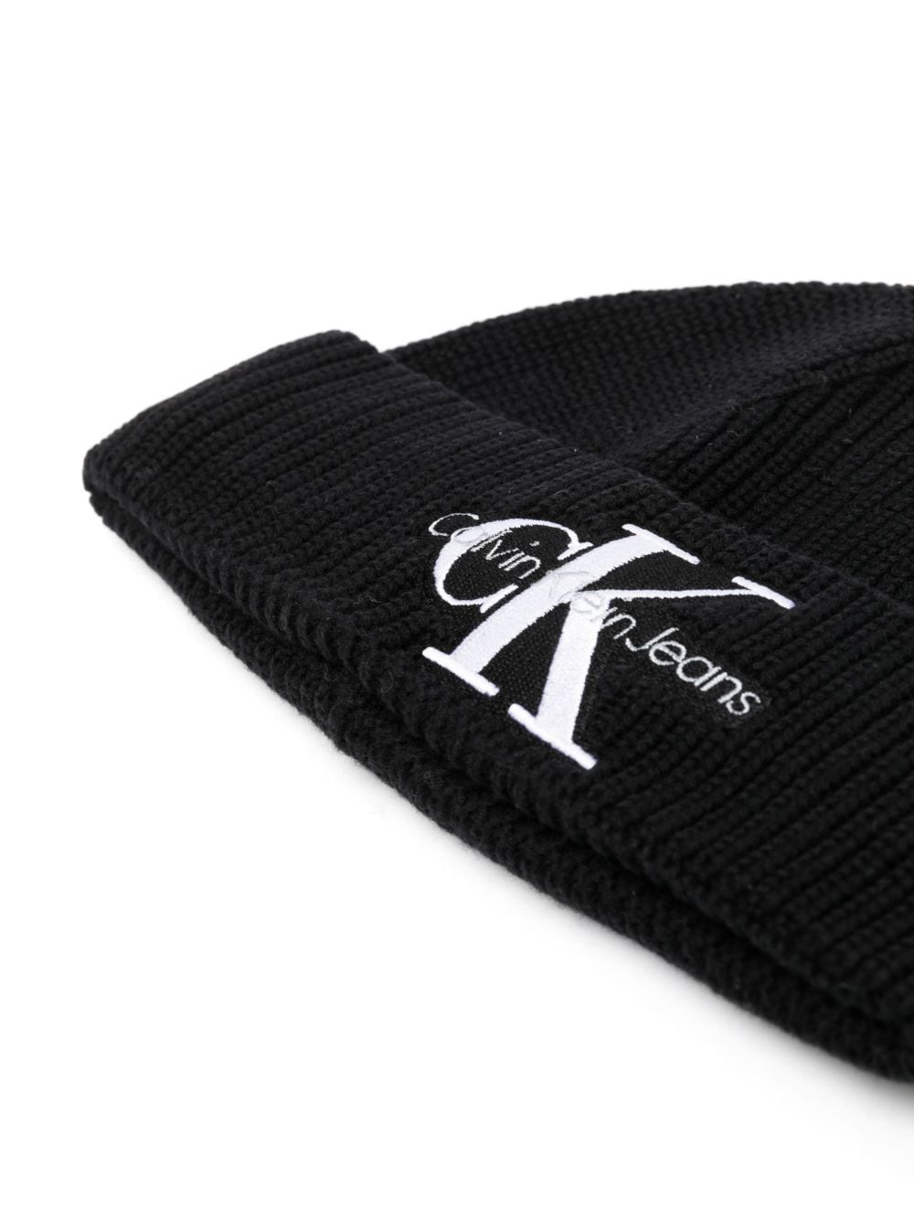 Calvin Klein Jeans logo-print beanie hat - Image 2