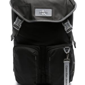 Calvin Klein Jeans logo-patch flap backpack