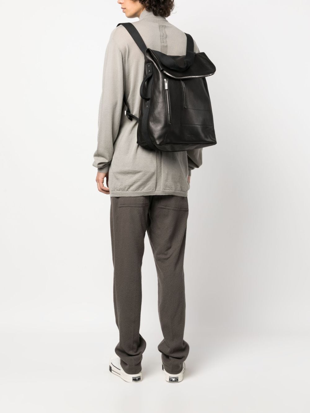 Rick Owens Cargo grained-leather backpack - Image 2