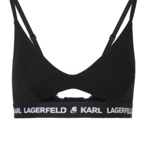 Karl Lagerfeld  logo-underband peephole bra