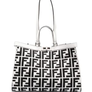 FENDI X ff-logo print tote bag