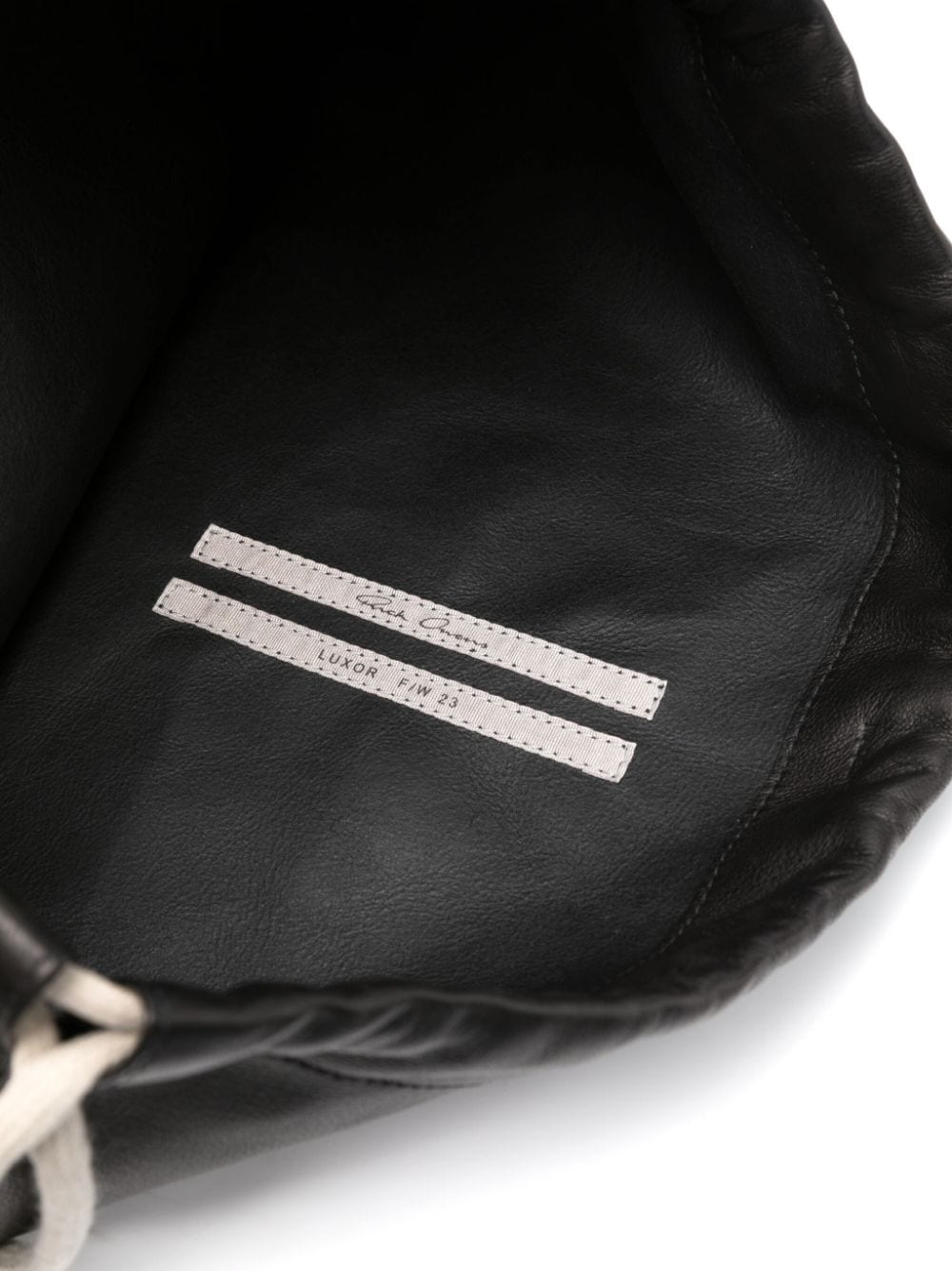 Rick Owens drawstring leather backpack - Image 5