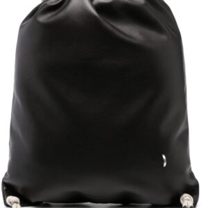 Rick Owens drawstring leather backpack