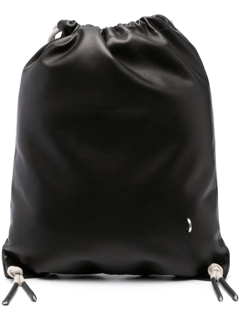 Rick Owens drawstring leather backpack