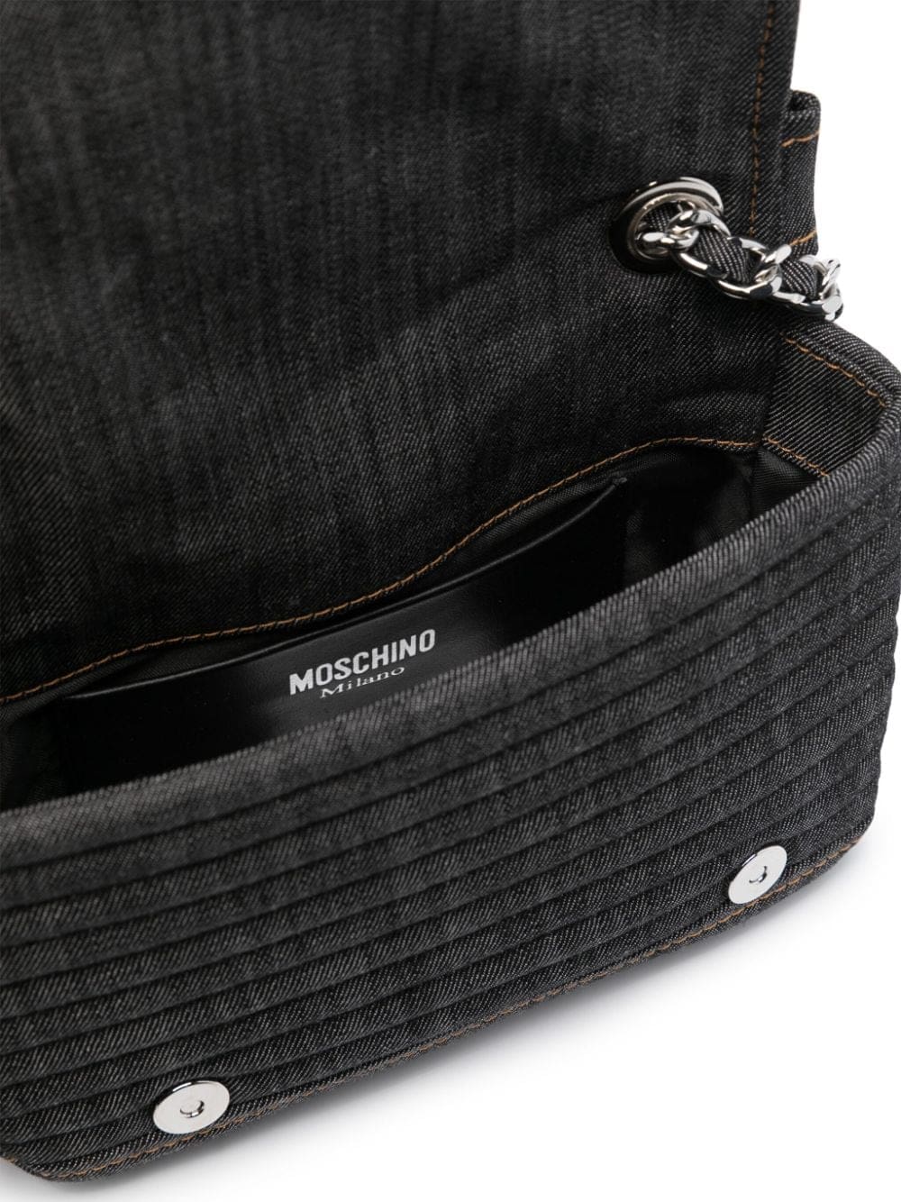 Moschino Jewels Denim Biker crossbody bag - Image 5