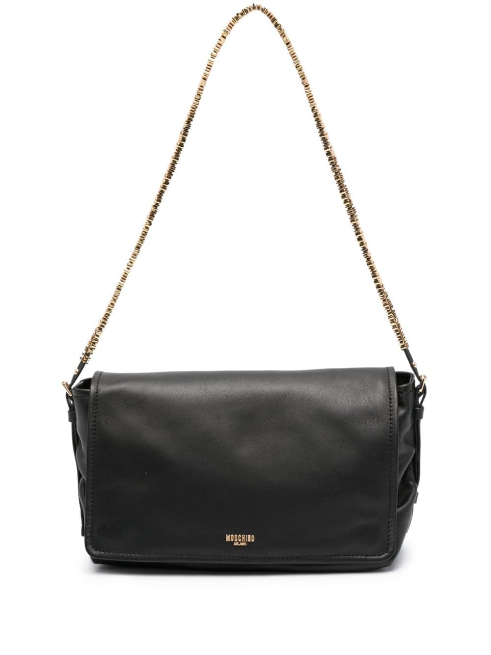 Moschino logo-chain crossbody bag