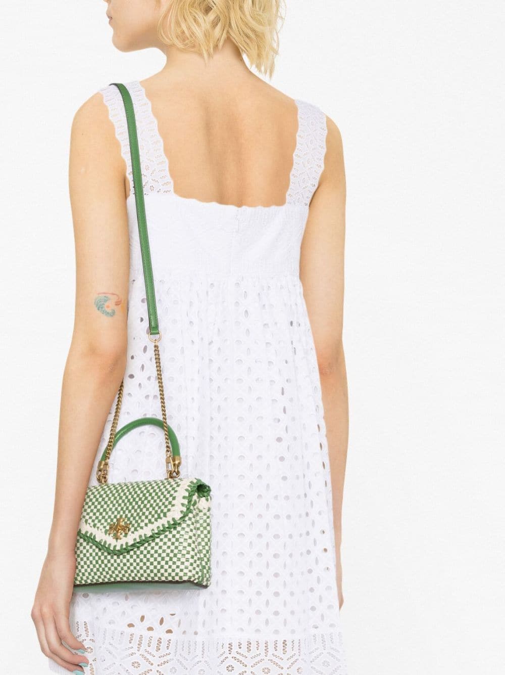 Tory Burch mini Kira woven tote bag - Image 3