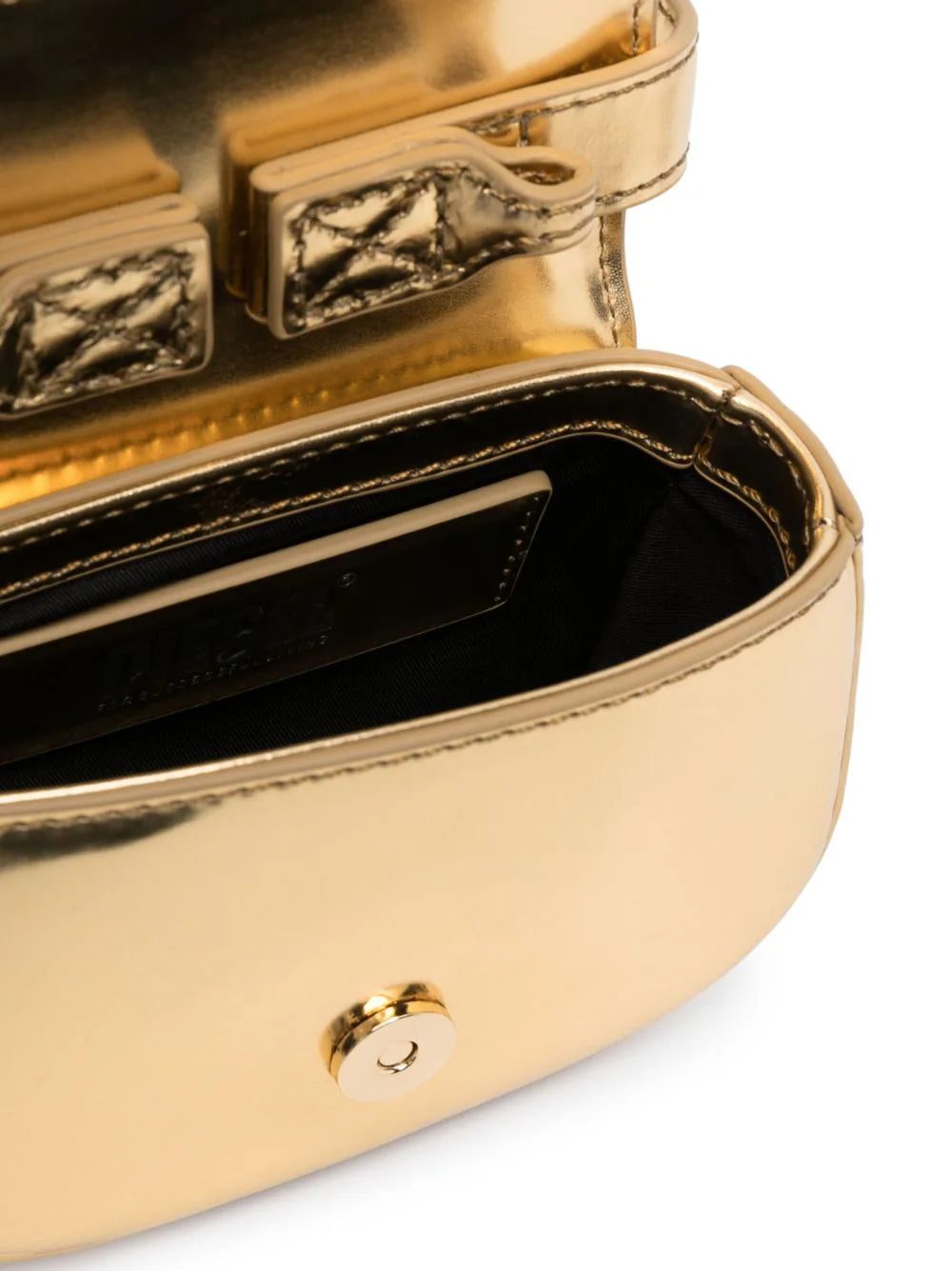 Diesel small 1DR metallic-effect crossbody bag - Image 3