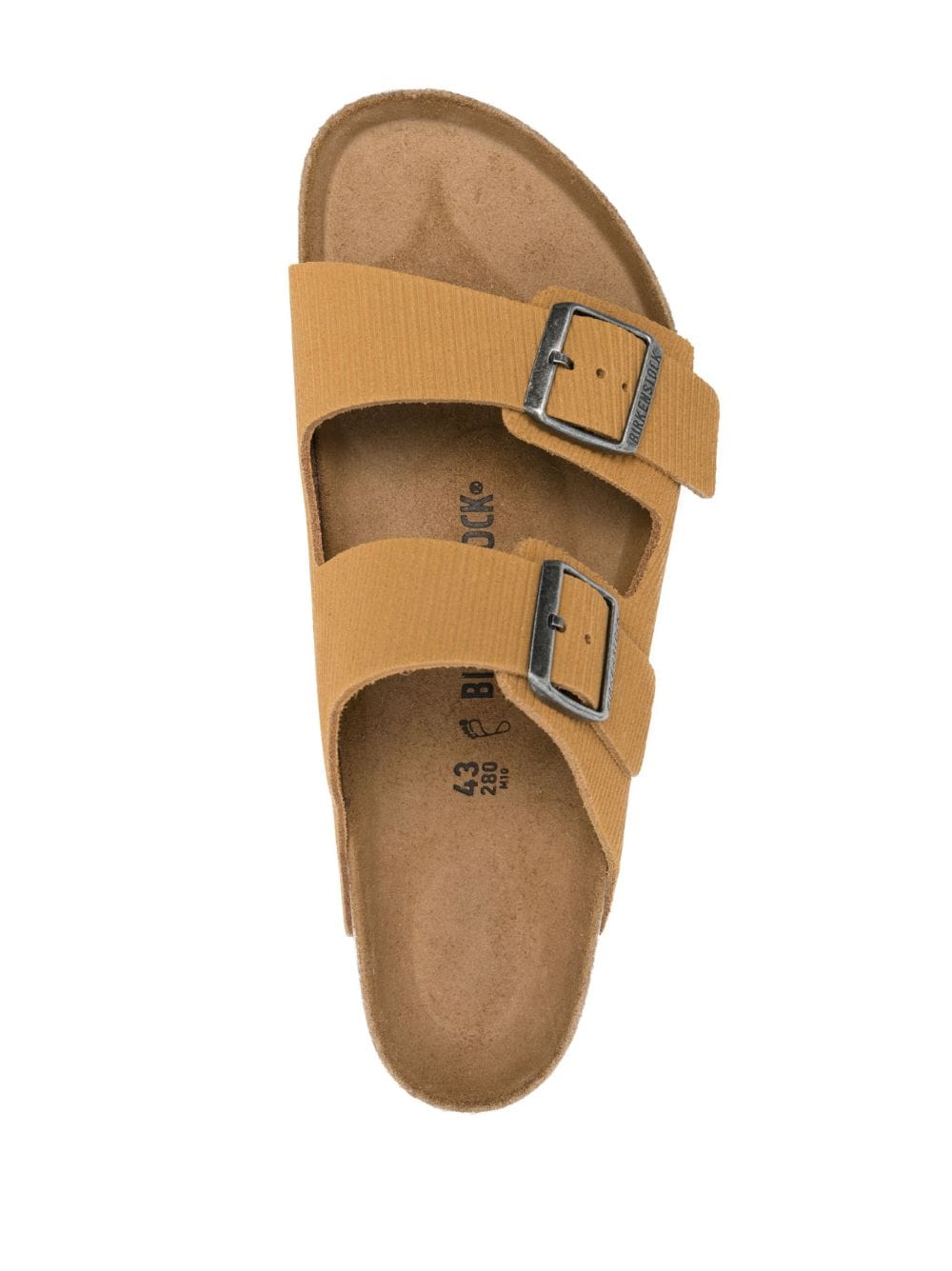 Birkenstock double-strap corduroy suede sandals - Image 4
