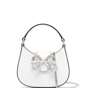 Self-Portrait micro Crescent Bow bag