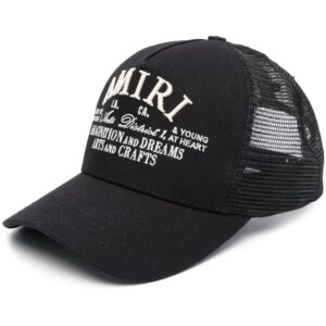 AMIRI logo-embroidered cotton cap