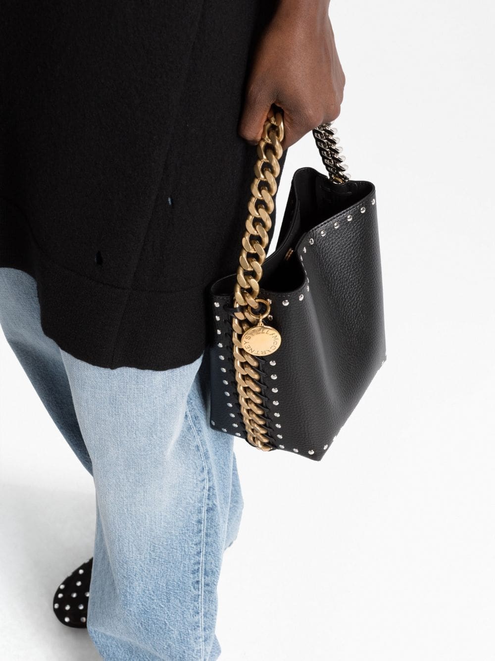 Stella McCartney Frayme studded bucket bag - Image 3