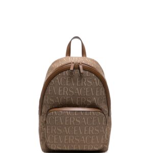 Versace Allover logo-jacquard backpack