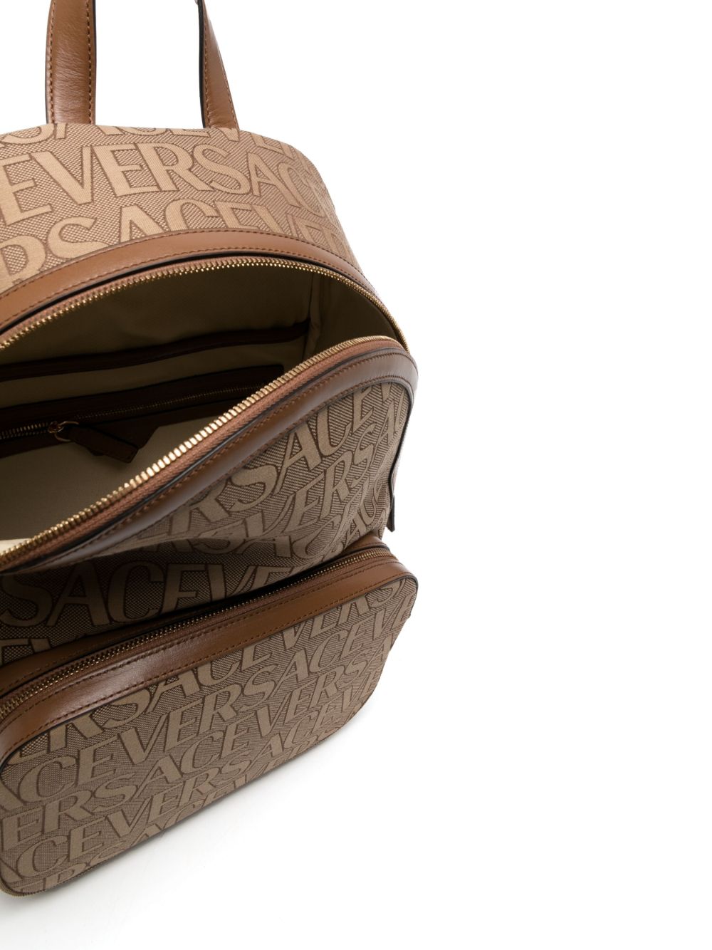 Versace Allover logo-jacquard backpack - Image 5