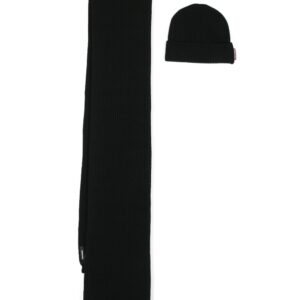 DSQUARED2 knitted wool scarf-beanie set