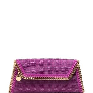 Stella McCartney Falabella crystal-embellished clutch