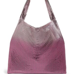 Rabanne Pixel metallic tote bag