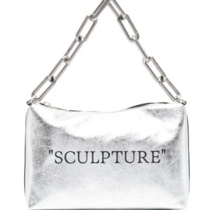 Off-White Block Pouch leather shoulder bag