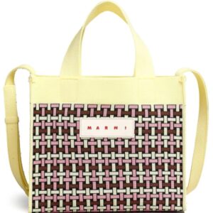 Marni patterned-jacquard tote bag