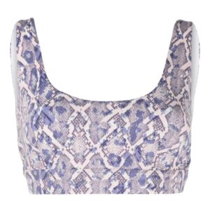Varley  Let's Move snakeskin-print bra