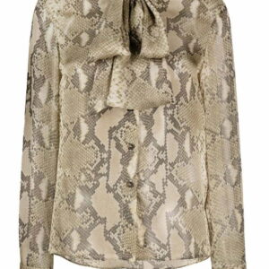 Stella McCartney  python-print silk shirt