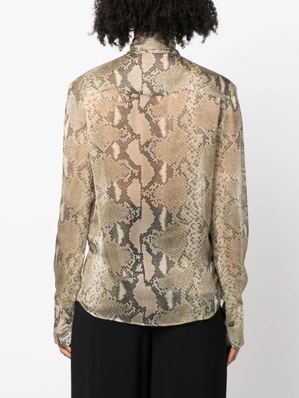 Stella McCartney python-print silk shirt - Image 4