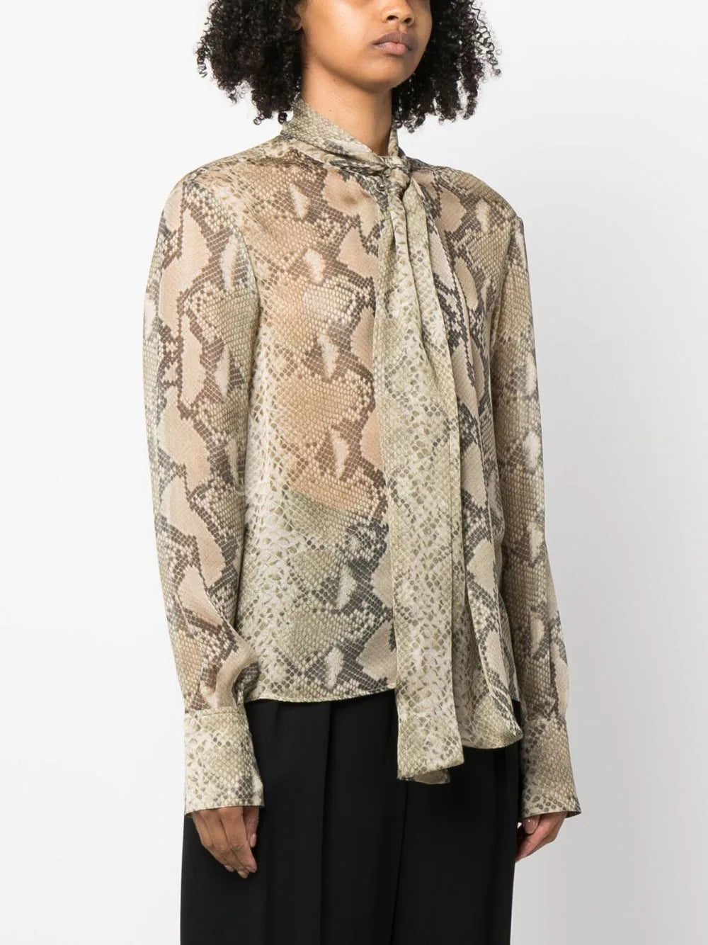 Stella McCartney python-print silk shirt - Image 3