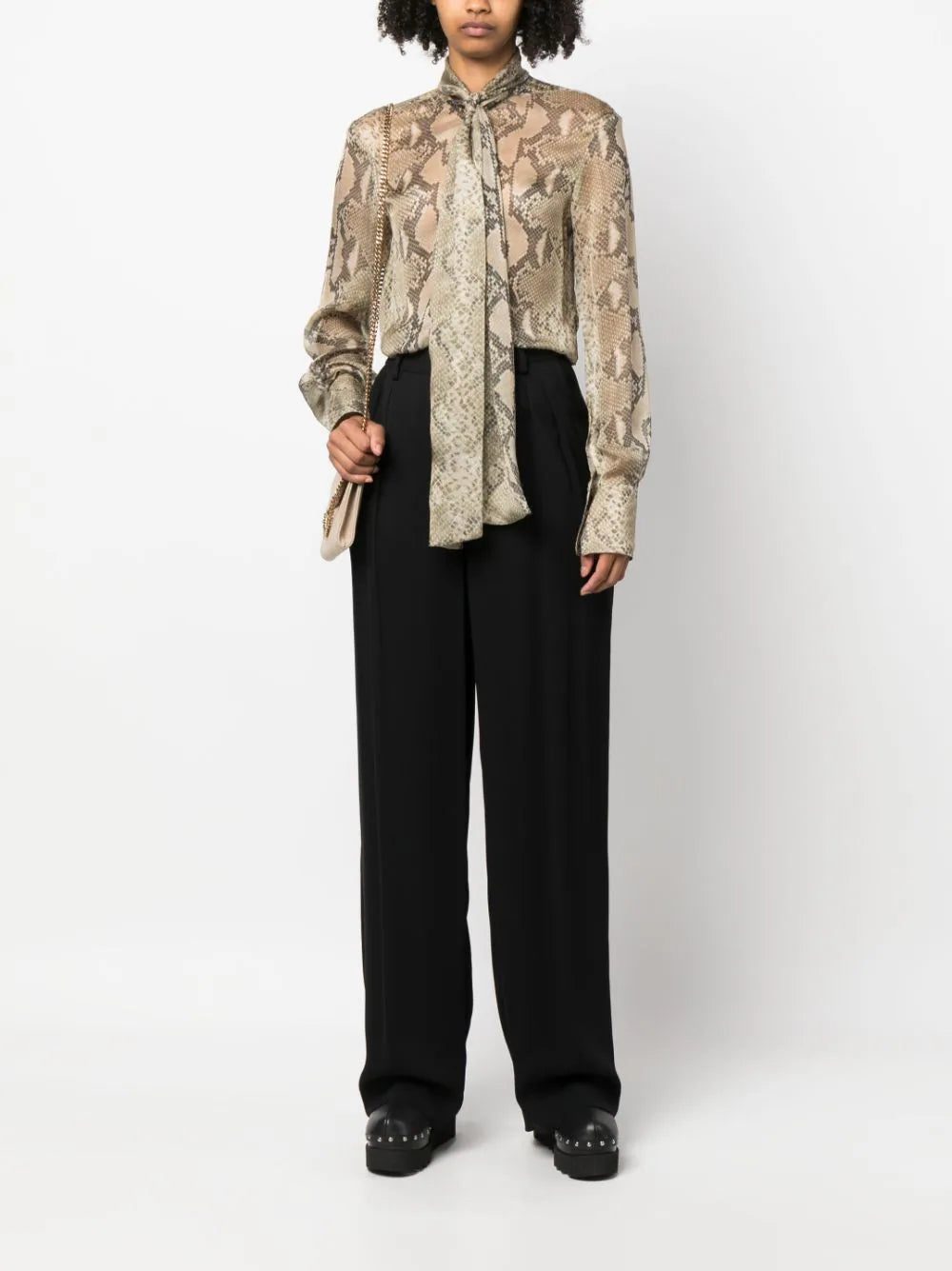 Stella McCartney python-print silk shirt - Image 2