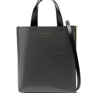 Marni two-tone leather tote bag