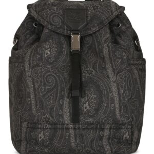 ETRO Pegaso-motif paisley-print backpack