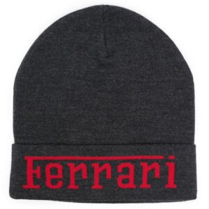 Ferrari intarsia knit-logo wool beanie