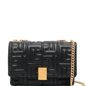 Balmain 1945 logo-embossed crossbody bag