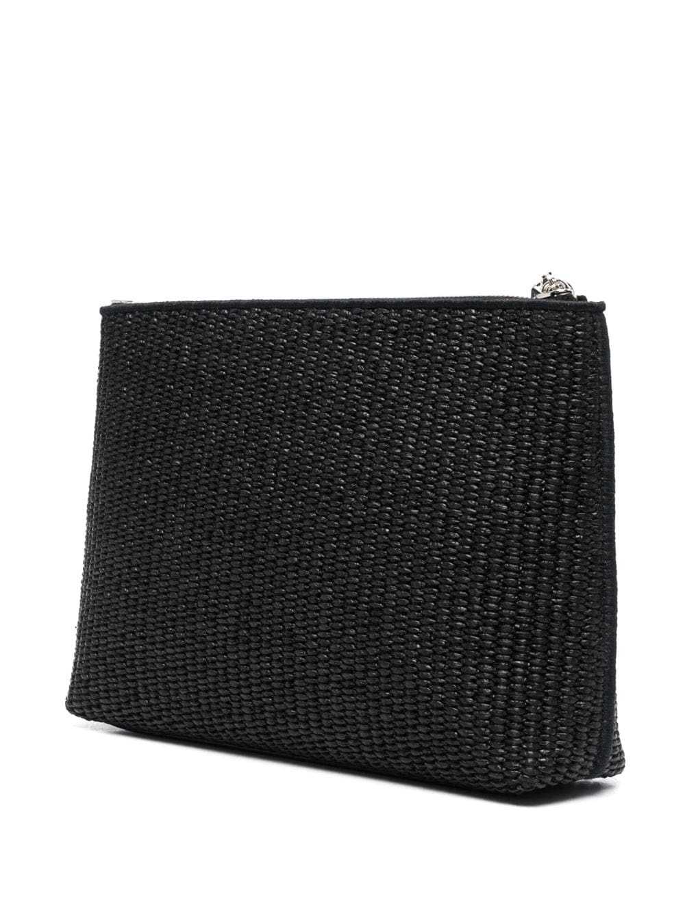 Givenchy logo-print raffia clutch bag - Image 3