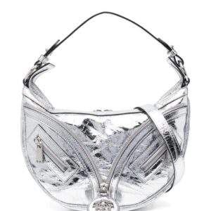 Versace small Repeat metallic-effect shoulder bag