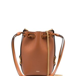 Chloé micro Marcie leather bucket bag