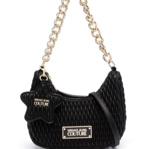 Versace Jeans Couture logo-plaque quilted shoulder bag