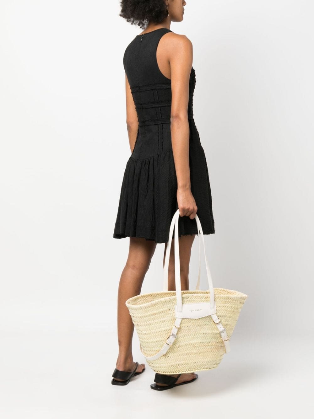 Givenchy medium Voyou raffia tote bag - Image 2