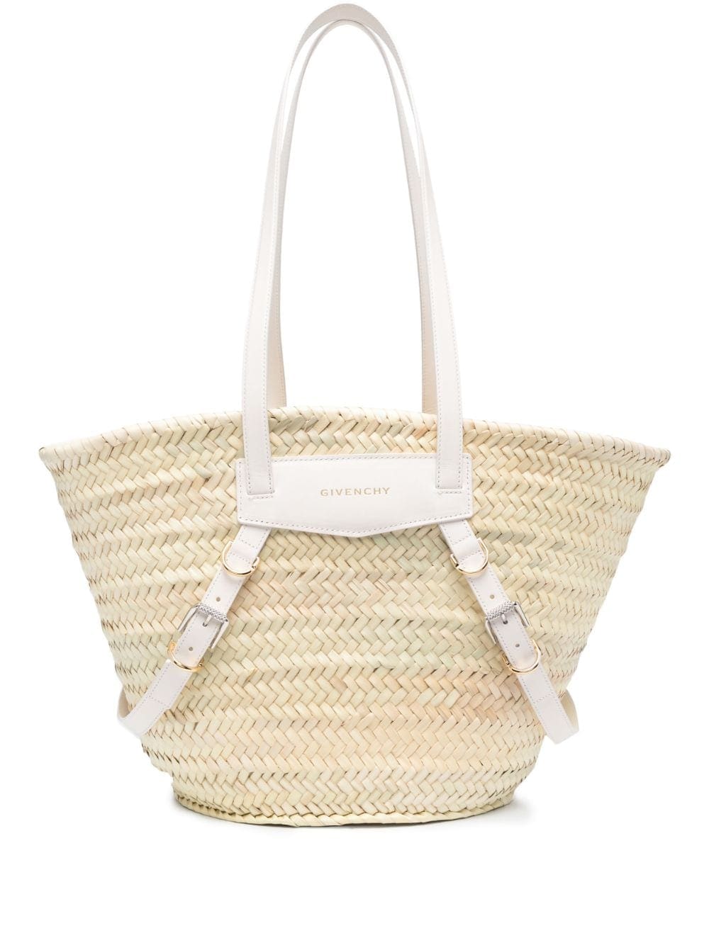 Givenchy medium Voyou raffia tote bag