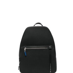 Tommy Hilfiger logo-strap leather backpacks
