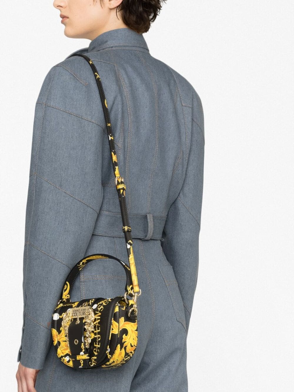Versace Jeans Couture Chain Couture-print shoulder bag - Image 3