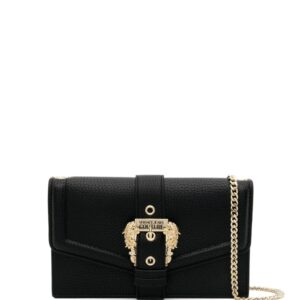 Versace Jeans Couture Baroque buckle faux-leather crossbody bag
