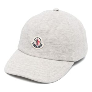 Moncler logo-patch cotton cap