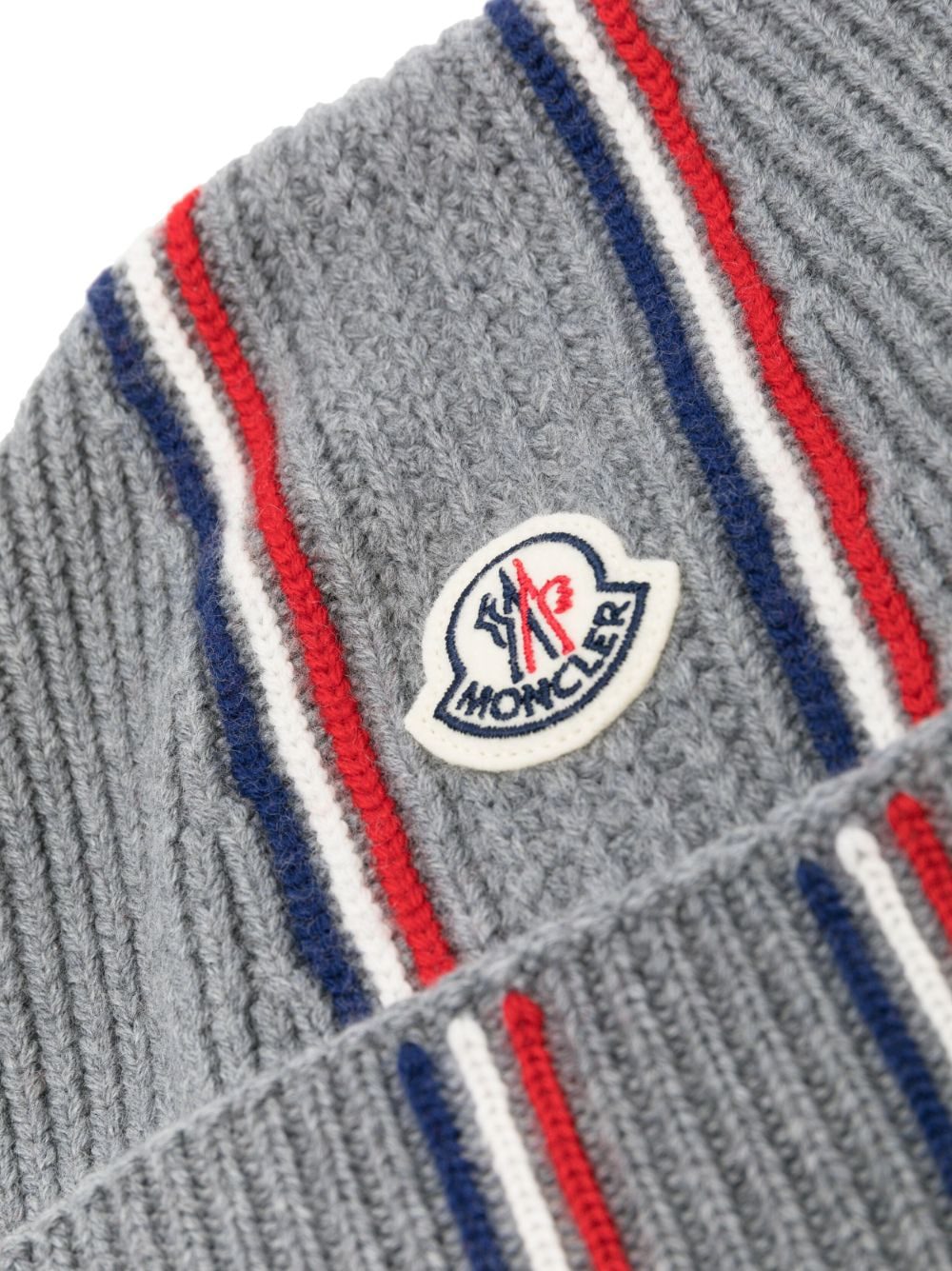 Moncler Tricolor virgin wool beanie - Image 2