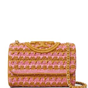 Tory Burch small Fleming crochet-knit shoulder bag