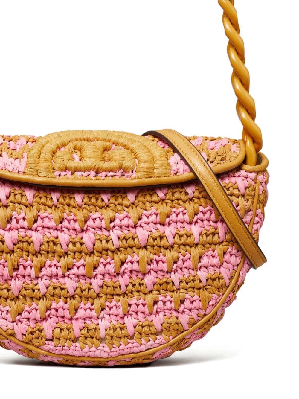 Tory Burch mini Fleming crochet-knit shoulder bag - Image 5