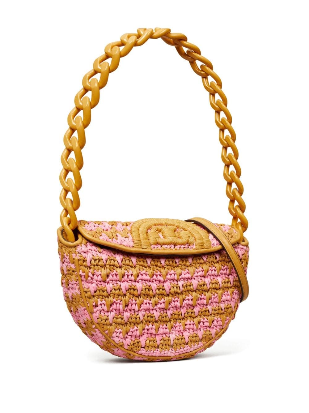 Tory Burch mini Fleming crochet-knit shoulder bag - Image 4